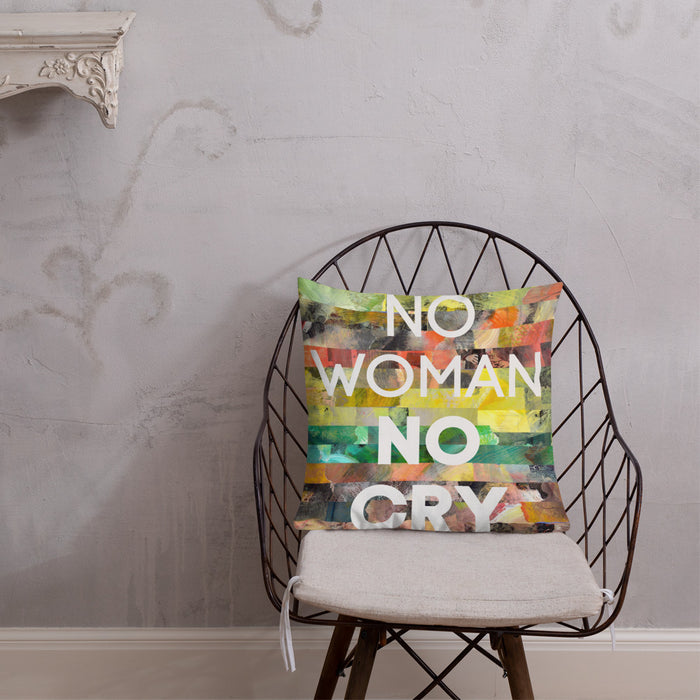No Woman No Cry Premium Pillow - gartsy.com