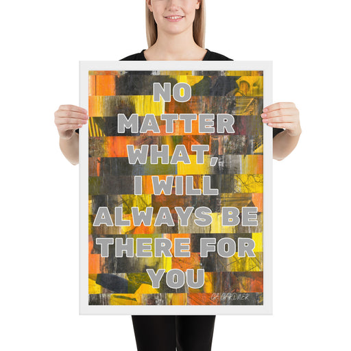 No Matter What Framed Inspirational Poster - gartsy.com